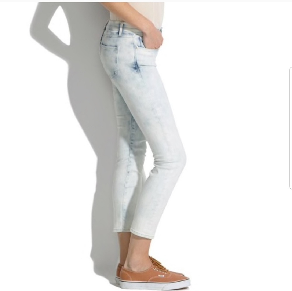 Madewell tie dye crop jeans